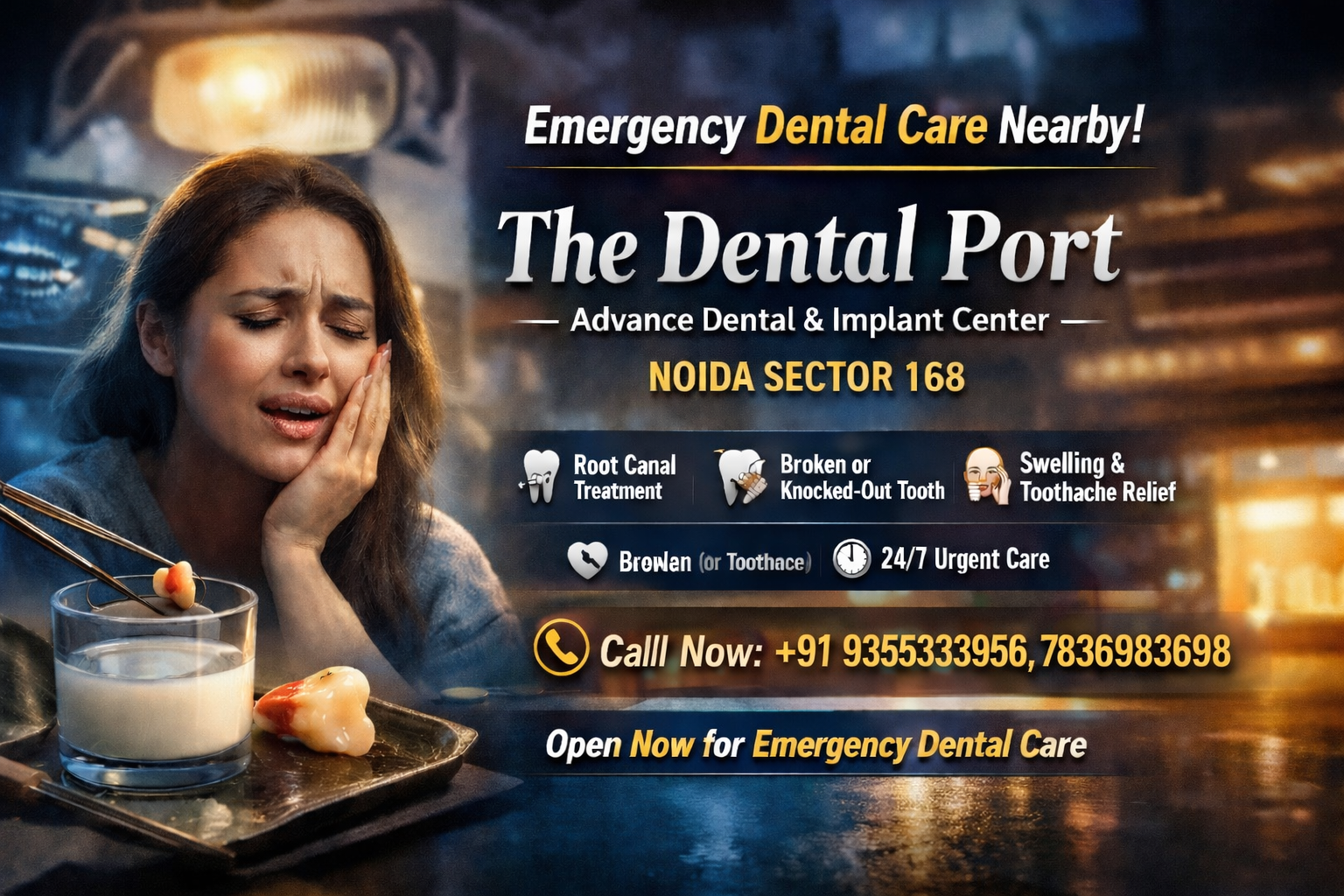 Dental Clinic Near Me Open Now in Noida Sector 168 | Emergency Dental Care Tips