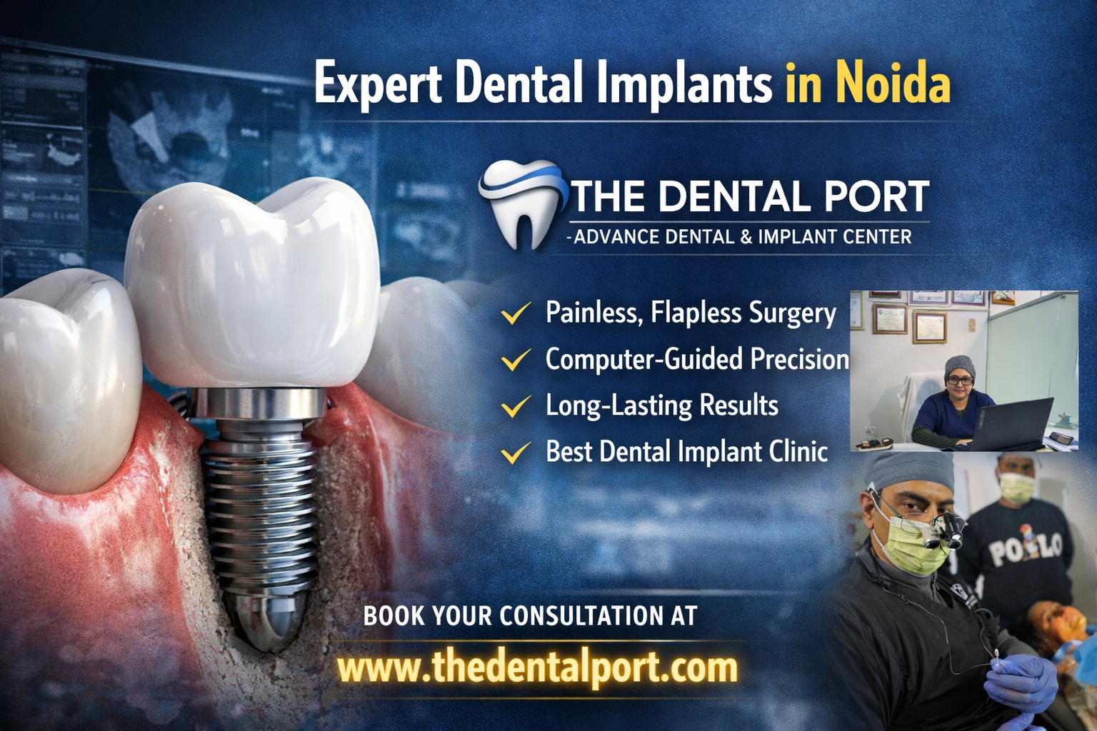 What Patients Ask Most About Dental Implants in Noida – Answered by Experts at The Dental Port