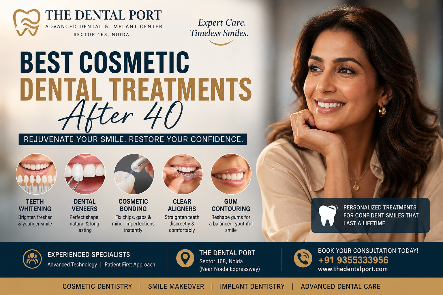 What Is the Best Cosmetic Dental Treatment for People Over 40?
