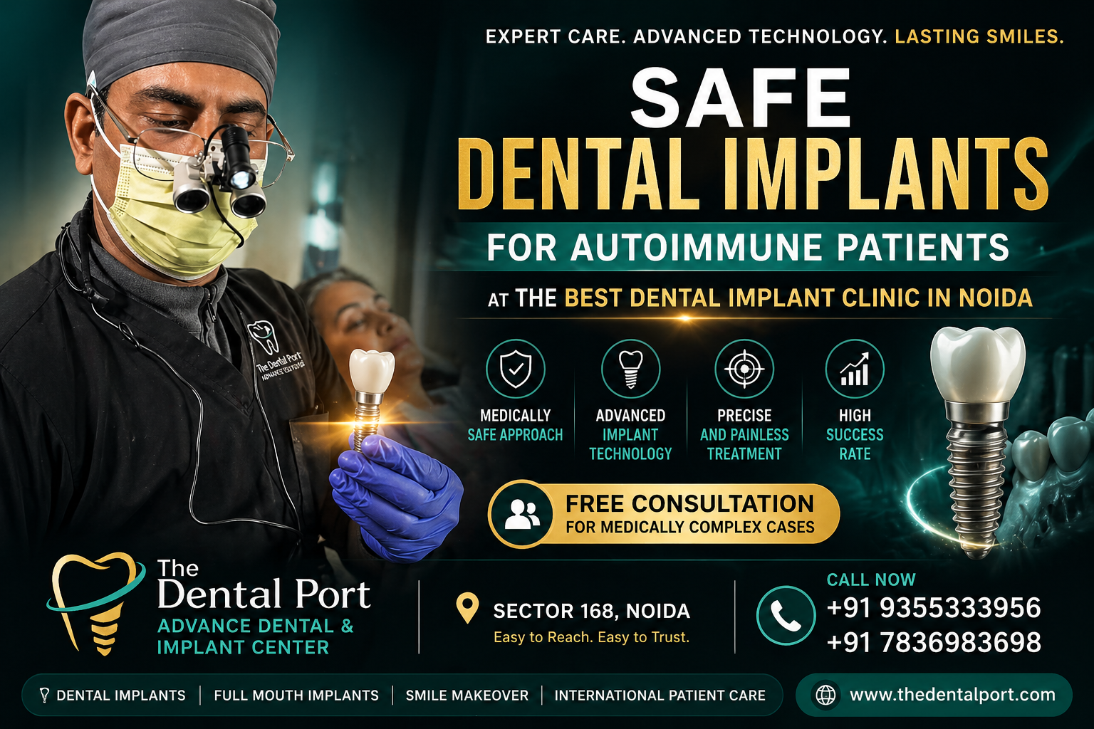 Are Dental Implants Safe for Autoimmune Patients? | Best Dental Implant Clinic in Noida