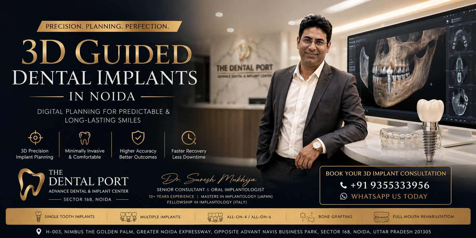 3D Computer-Guided Dental Implants in Noida: Precision, Recovery, Cost & What Patients Should Know