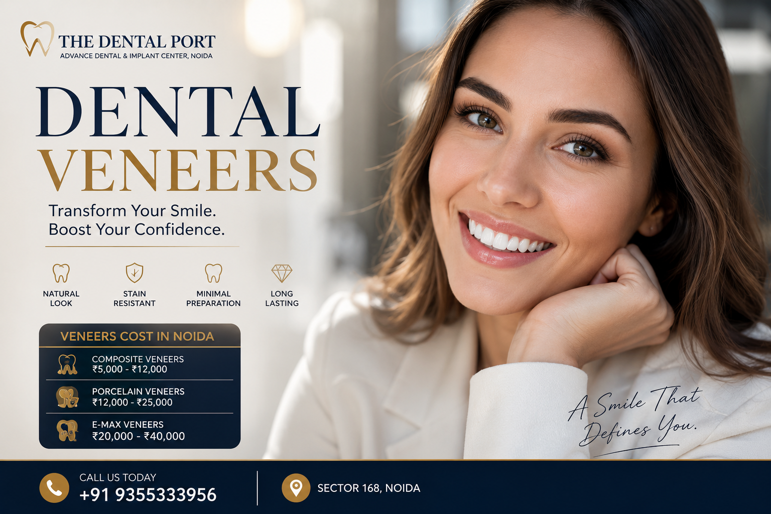 Dental Veneers Cost in Noida (2026 Guide): Types, Prices, Benefits & Smile Makeover Cost
