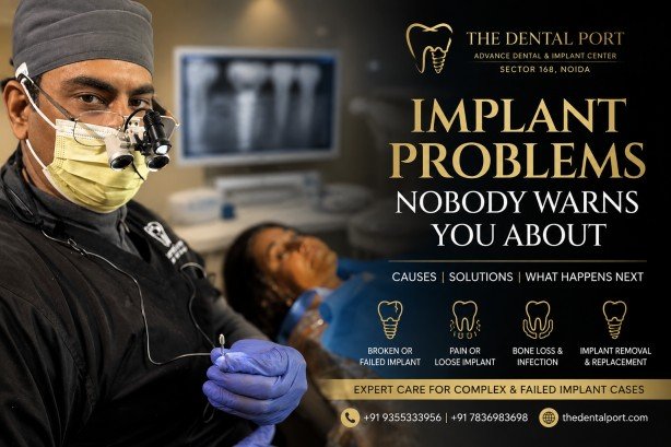 Dental Implant Failure: Causes, Symptoms & Treatment | Noida: What Happens When a Dental Implant Fails?