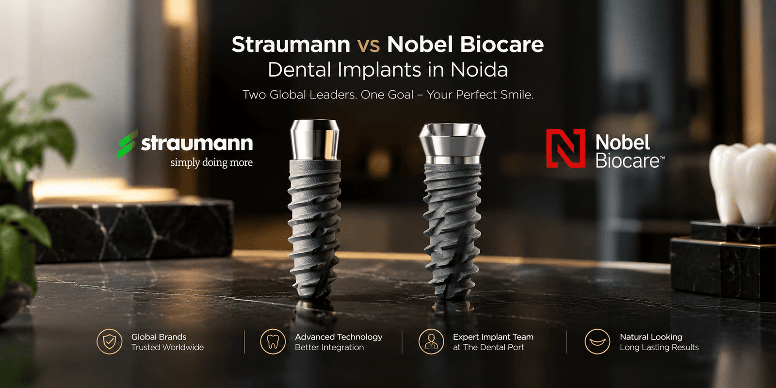 Straumann vs Nobel Biocare Dental Implants in Noida: Which Implant Brand Is Right for You?